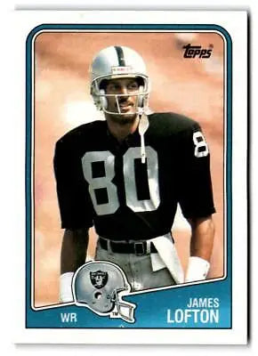 1988 Topps #329 James Lofton trading card featuring the legendary receiver
