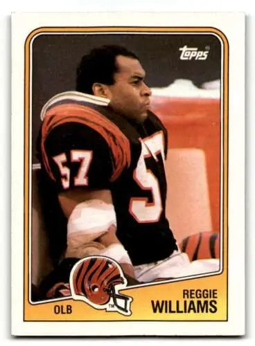 1988 Topps #348 Reggie Williams Cincinnati Bengals Football Card with original gloss