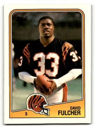 1988 Topps #349 David Fulcher Cincinnati Bengals Football Card with original gloss
