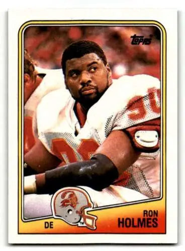 Ron Holmes Tampa Bay Buccaneers football card with original gloss 1988 Topps #358