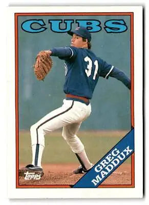 1988 Topps #361 Greg Maddux baseball card for trading card collectors