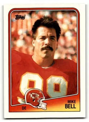 Mike Bell Kansas City Chiefs football card from 1988 Topps with original gloss