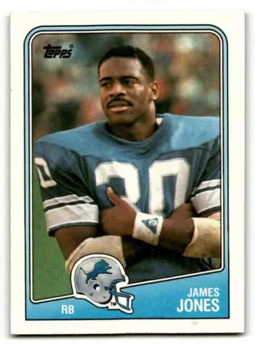 1988 Topps #375 James Jones Detroit Lions Football Card with original gloss condition