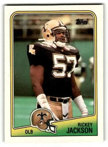 1988 Topps #64 Rickey Jackson New Orleans Saints Football Card with original gloss