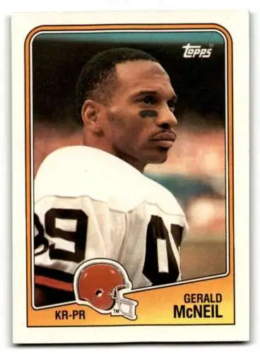 Gerald McNeil Cleveland Browns football card from 1988 Topps with original gloss