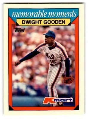 Dwight Gooden baseball card from 1988 Topps Kmart Memorable Moments set