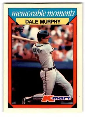 Dale Murphy baseball card from 1988 Topps Kmart Memorable Moments series