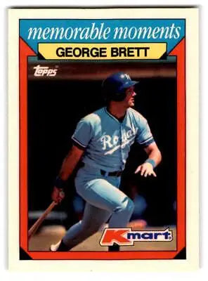 George Brett baseball card from 1988 Topps Kmart Memorable Moments series