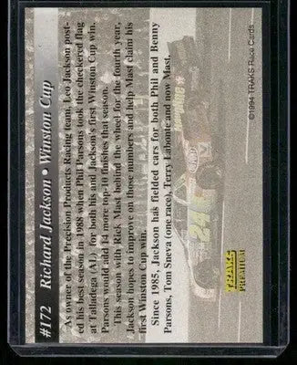 1988 Traks Premium Richard Jackson #172 Auto Racing - Diecast Car