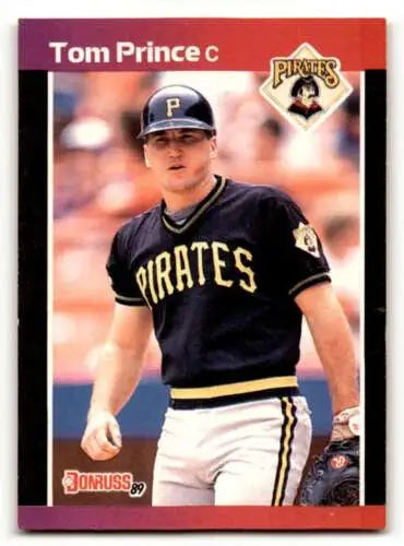 Tom Prince Pittsburgh Pirates baseball card from 1989 Donruss with original gloss