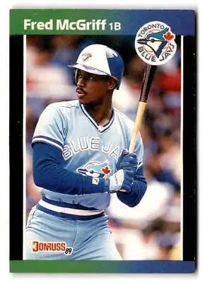 1989 Donruss #70a Fred McGriff baseball card featuring the MLB legend Fred McGriff