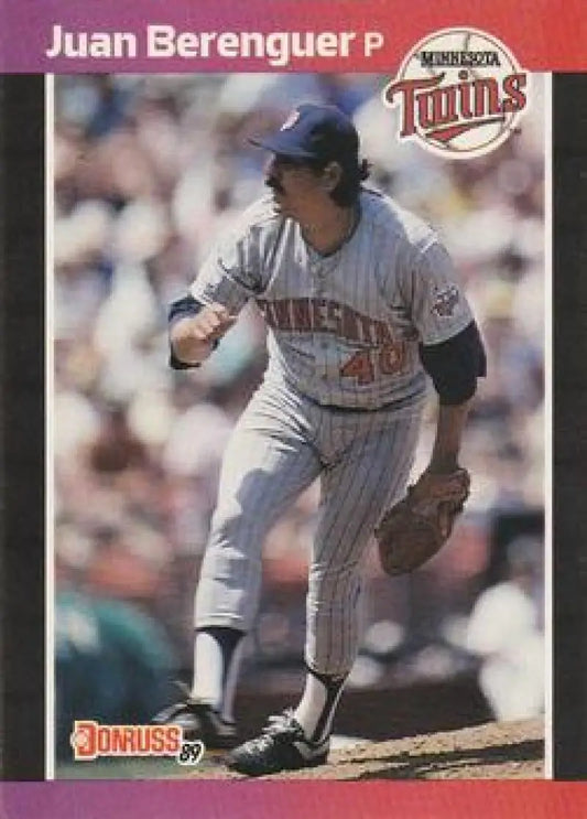 1989 Donruss #81 Juan Berenguer Minnesota Twins baseball card in NM-MT condition