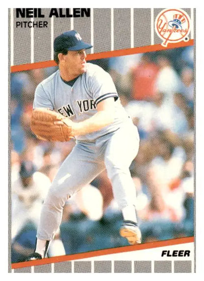 1989 Fleer #250b Neil Allen - Trading Card