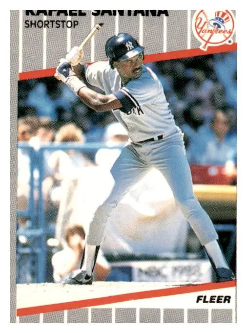 1989 Fleer #268 Rafael Santana - Trading Card