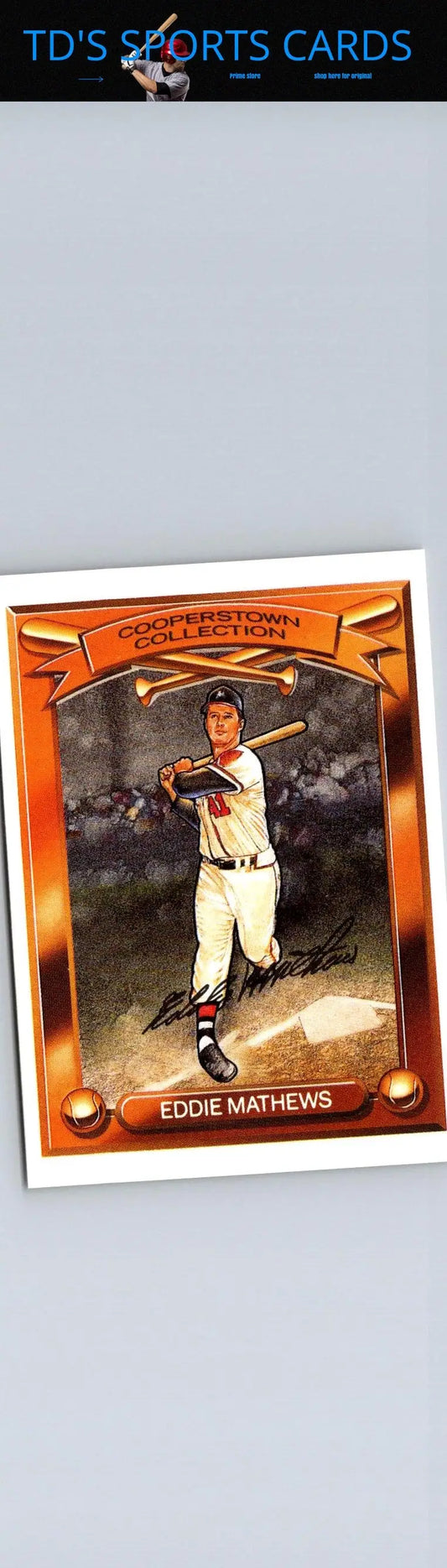 Eddie Mathews baseball card from Hillshire Farm Cooperstown Collection #NNO