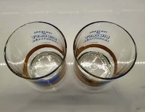 Clear drinking glasses featuring Pitt Panthers and Big East Basketball logo design