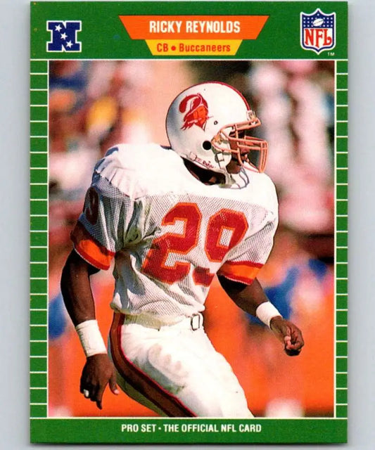 Tampa Bay Buccaneers player Ricky Reynolds in white jersey number 28 during a game