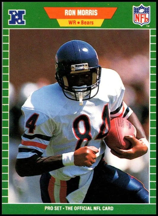 Chicago Bears player Ron Morris carrying the ball in a game on 47b Ron Morris card