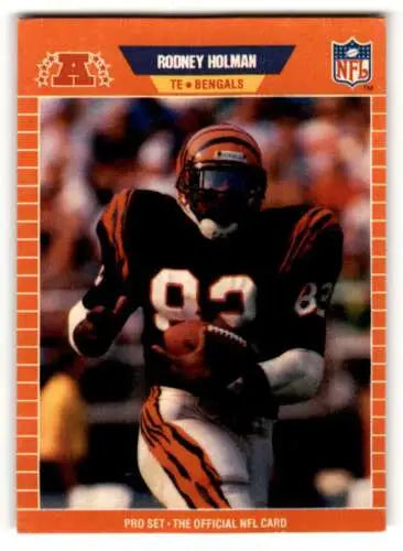 1989 Pro Set #60a Rodney Holman football card with original gloss from Cincinnati Bengals