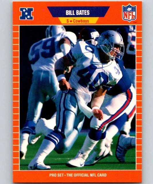 Dallas Cowboys football card featuring a Detroit Lions player in action, orange border