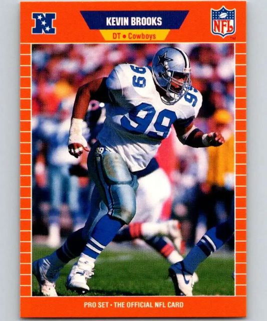 Football card featuring number 99 Detroit Lions player in action from Pro Set collection