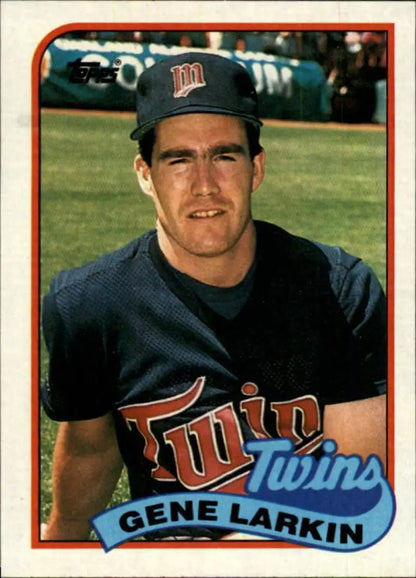 1989 Topps #318 Gene Larkin NM-MT Minnesota Twins Baseball Card - Baseball Card