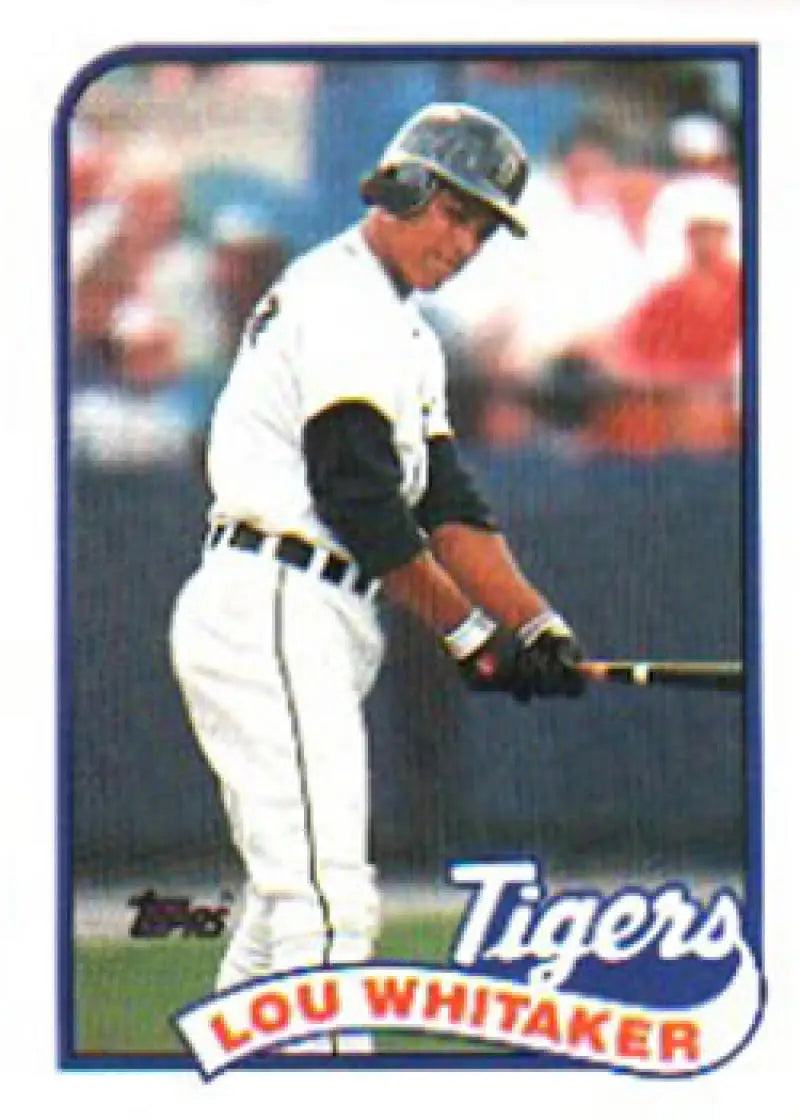 1989 Topps #320 Lou Whitaker NM-MT Detroit Tigers Baseball Card - Baseball Card