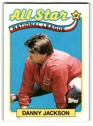 1989 Topps #395 Danny Jackson Cincinnati Reds Baseball Cards EX/NM ID:53817 - Baseball Cards