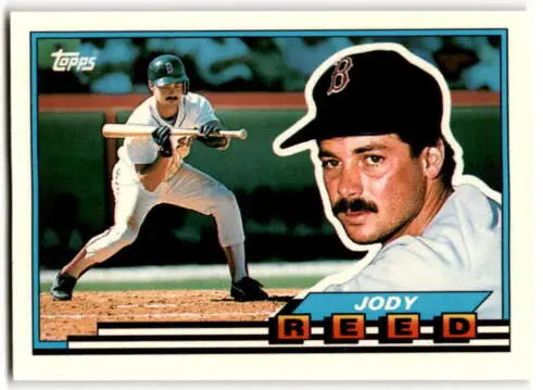 1989 Topps Big Jody Reed baseball card with original gloss, Near Mint condition
