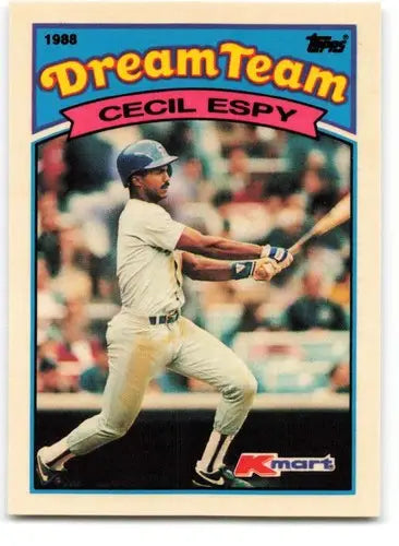 1989 Topps K-Mart Dream Team #6 Cecil Espy NM-MT Rangers ID:60555 - Trading Cards