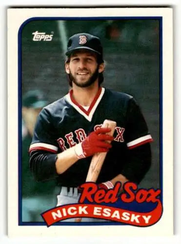 1989 Topps Traded #29T Nick Esasky Boston Red Sox baseball card in original gloss condition
