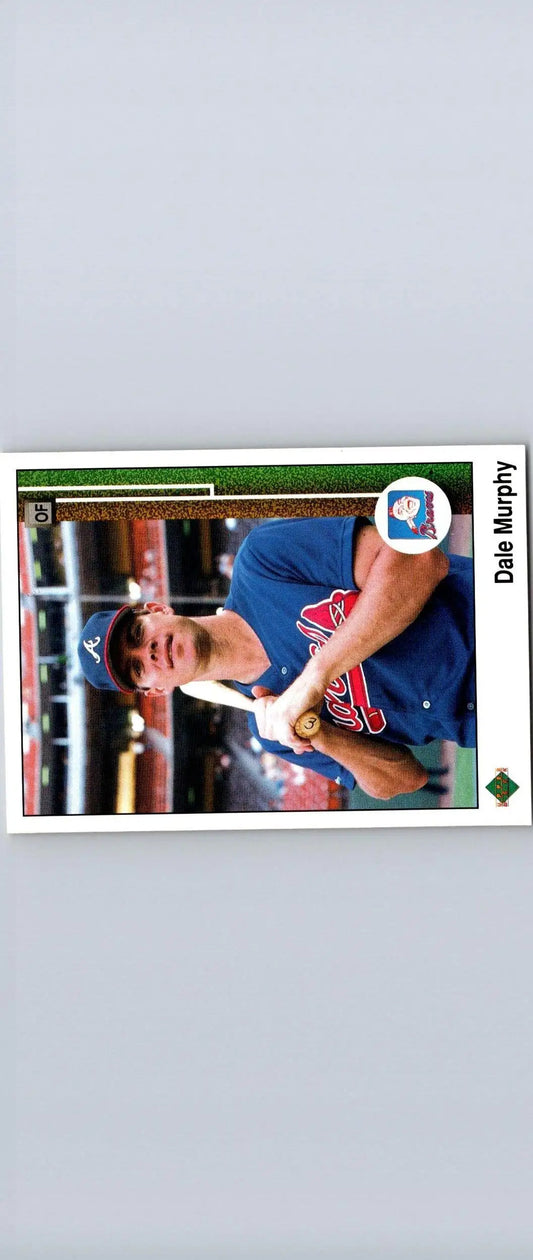 Dale Murphy baseball card from 1989 Upper Deck #357b featuring the iconic player