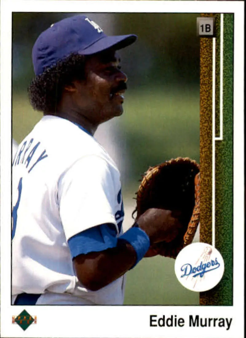 Eddie Murray in Los Angeles Dodgers uniform on 1989 Upper Deck baseball card