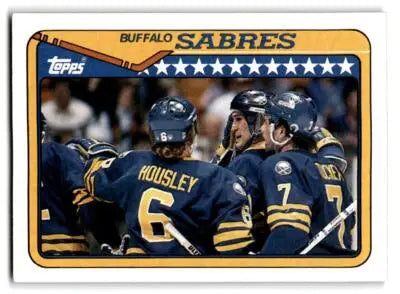Buffalo Sabres hockey card from 1990-91 Topps series 262b Buffalo Sabres HOCKEY cards