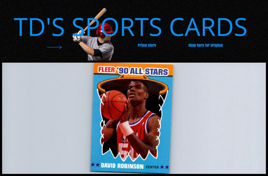 David Robinson trading card from 1990-91 Fleer #10 All-Stars collection