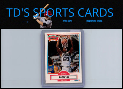 1990-91 Fleer #172 David Robinson trading card featuring the legendary basketball player