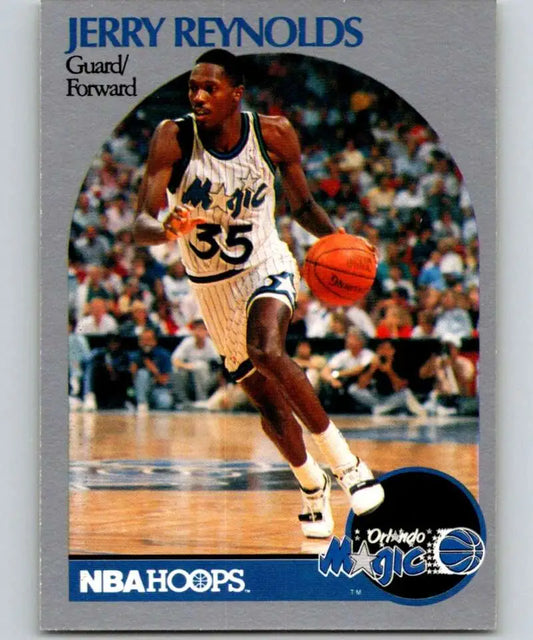 NBA Hoops 1990-91 Jerry Reynolds Orlando Magic Basketball Card number 35