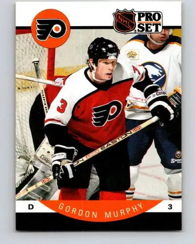 Gordon Murphy hockey card from 1990-91 Pro Set with original gloss featuring Simply Sandoval style