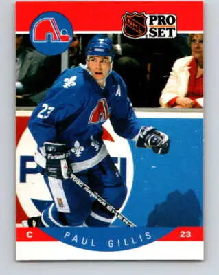 Original gloss 1990-91 Pro Set Paul Gillis hockey card in near mint condition