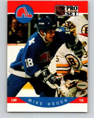 Hockey trading card 1990-91 Pro Set Mike Hough NM Near Mint with original gloss
