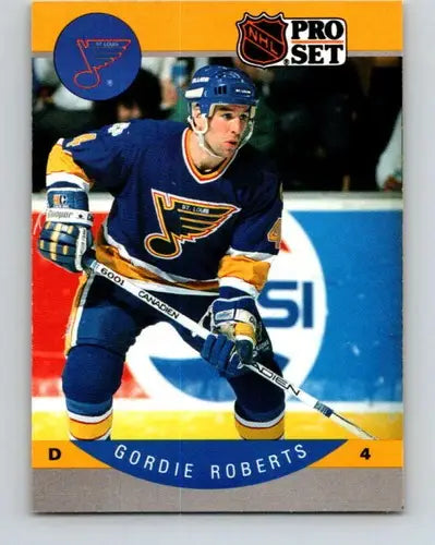 1990-91 Pro Set #271 Gordie Roberts NM-MT Blues - Trading Cards