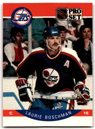 1990-91 Pro Set #324 Laurie Boschman hockey card in original gloss, NM condition