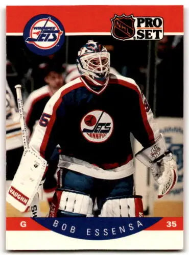 1990-91 Pro Set #328 Bob Essensa NM Near Mint RC Rookie hockey card original gloss