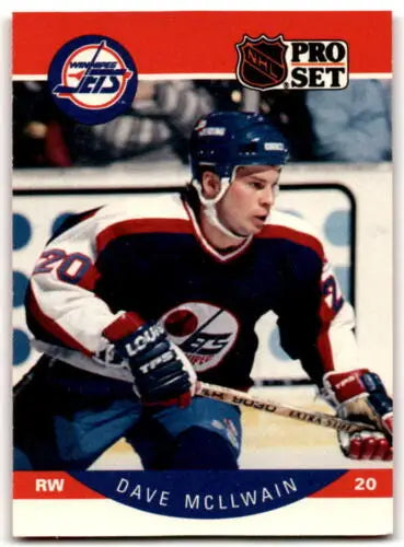 1990-91 Pro Set #333 Dave McLlwain hockey card with original gloss, EX condition