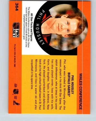 1990-91 Pro Set #364 Phil Housley NM-MT Sabres AS ID:43206 - Trading Cards