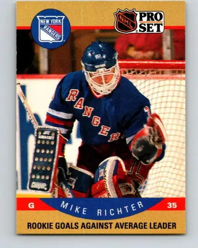 1990-91 Pro Set #398 Mike Richter NM-MT ID:43239 - Trading Cards