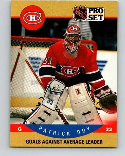 1990-91 Pro Set #399 Patrick Roy NM-MT Canadiens LL ID:43240 - Trading Cards