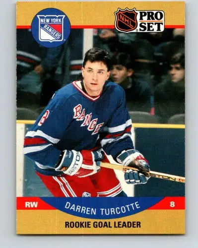 1990-91 Pro Set #400 Darren Turcotte NM-MT NY Rangers ID:43241 - Trading Cards