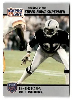 Lester Hayes 1990-91 Pro Set Super Bowl XXV Silver Anniversary Football Card