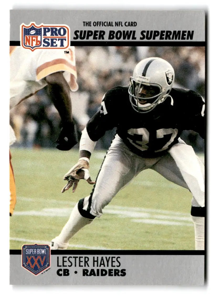 1990-91 Pro Set Super Bowl XXV Silver Anniversary #103 Lester Hayes - Trading Cards